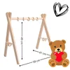 LuMali BABY GYM Spiel aus Holz mit einer grau Spielmatte Produktbild-Vorschau 3