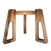 Einzigartiger Hocker aus massiver Eiche, 25 cm hoch, 23 cm Produktbild-Vorschau 3