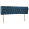 vidaXL Testiera con orecchie blu scuro 163x23x78/88 cm in Anteprima dell’immagine prodotto 1