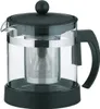 Kela 11458, Einzelne Teekanne, 1000 ml, Schwarz, Glas, 160 Produktbild-Vorschau 1