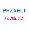 trodat Datumstempel Printy Dater 4850L "BEZAHLT" blau/rot Produktbild-Vorschau 2