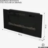 Klarstein Elektrický krb, elektrické ohrievače do obývačky Náhľad obrázku produktu 6