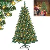 LZQ 180 cm PVC kunstkerstboom met warm witte Productafbeelding-voorbeeld 1