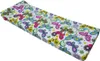 A rectangular cushion with a colorful butterfly and flower pattern, displayed on a white background. Anteprima dell’immagine prodotto