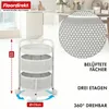 Floordirekt Rollwagen Henry Metall Weiß – Küchenwagen mit 3 Produktbild-Vorschau 2
