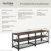 A diagram showing the dimensions and technical specifications of a TV stand. Náhled obrázku produktu