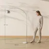 HOMCOM Stehlampe Wohnzimmer im Bogen Design mit Produktbild-Vorschau 3