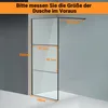 Jayseuw Duschabtrennung 100X200cm Duschwand für Dusche Produktbild-Vorschau 2