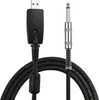 USB audio kábel pre gitaru – USB konektor (samec) na 6,35 Náhľad obrázku produktu 1