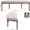 HOMCOM Canapé rembourré Lounge pouf vintage rétro avec Voir les images du produit 3