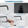 DERW 10 Zoll Regendusche Duschkopf (25 x 25 cm), Edelstahl Produktbild-Vorschau 9