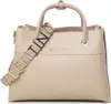 A beige Valentino handbag with a branded strap is shown against a white background. Náhled obrázku produktu