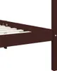 vidaXL Himmelbett-Gestell Dunkelbraun Massivholz Kiefer 90 Produktbild-Vorschau 5