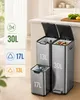 SONGMICS Systém třídění odpadu do kuchyně, objem 60 litrů, Náhled obrázku produktu 4