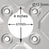 5.50x8 Oceľové disky kolies so 4 kolíkmi 4" PCD 66,7 mm Náhľad obrázku produktu 6