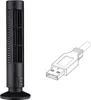 Bladeless Tower Fan 1 Stück, USB-Betrieb, 2 Windstufen, Für Produktbild-Vorschau 2
