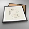 Gerahmtes Poster - Schwarzer Rahmen - Minimalismus Porträt Produktbild-Vorschau 3