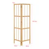 Eckgarderobe 'Hyllestad' 165,5x92x8cm Bambus Produktbild-Vorschau 3