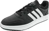 A black Adidas sneaker with white stripes on a white background. Produktbild-Vorschau