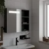 vidaXL Spiegelschrank mit LED-Beleuchtung Schwarz 60x13x52 Produktbild-Vorschau 2