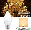 LUMILED 6 Stück B35 E27 Fassung LED Lampe 8W (ersetzt 60W) Produktbild-Vorschau 3