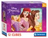 Clementoni Baustein-Puzzle Disney Princess, 12-teilig Produktbild-Vorschau 1