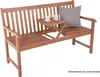 Gartenbank PADANG mit hochklappbarem Tisch aus 100% Eukalyptus Produktbild-Vorschau