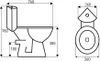 Set WC angolare compatto, con coperchio a chiusura Anteprima dell’immagine prodotto 2