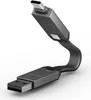 A dark gray USB-C to USB-A charging cable with a flexible, curved design, shown against a white background. Náhled obrázku produktu