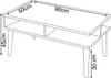 Couchtisch mit Ablagefläche 90 x 50 x 45 cm | Sofatisch | Produktbild-Vorschau 5