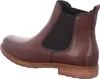 Side view of a brown leather bootie. Produktbild-Vorschau