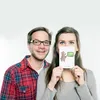 Mr. & Mrs. Panda Postkarte Deutschlehrerin Herz - Weiß - Produktbild-Vorschau 4