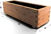 Pflanzkübel Kiefer - Pinie Lasiert 120 x 40 cm Blumenkasten Produktbild-Vorschau 1