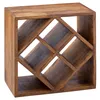 WOHNLING Weinregal WL5.673 Sheesham Massivholz 40x40x25cm Produktbild-Vorschau 6