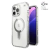 A clear iPhone case with MagSafe compatibility is shown against a white background. Produktbild-Vorschau