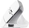 A white and gray vertical ergonomic mouse is shown from the side against a white background. Produktbild-Vorschau