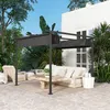 Outsunny Pergola 3x3m Garten Pavillon Terrassendachung aus Produktbild-Vorschau 9
