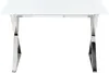 BELIANI Esstisch Weiß und Silber temperiertes Glas und Produktbild-Vorschau 4