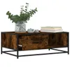 vidaXL Couchtisch Räuchereiche 90x57x35 cm Holzwerkstoff Produktbild-Vorschau 4