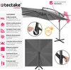 tectake® Apollon slunečník 250 x 250 cm s větrnou stříškou Náhled obrázku produktu 3