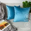 Lionmood Premium Samt Kissenbezug Himmelblau 50x50cm -1er- Produktbild-Vorschau 2