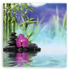 Leinwandbild Zen-Steine Wasser 50x50 Feeby Blau bild für Produktbild-Vorschau 3