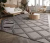 Teppich Wohnzimmer Schlafzimmer Kurzflor Boho Skandi Raute Produktbild-Vorschau 2