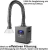 STAHLWERK FE-150 ST Unità di aspirazione fumi con triplo Anteprima dell’immagine prodotto 3