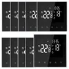 A collection of digital thermostats arranged in two rows. Podgląd zdjęcia produktu