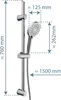 SCHÜTTE Stangenbrause-Set, Chrom, zum Kleben Produktbild-Vorschau 7