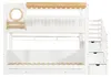 Etagenbett 90x200 cm Kinderbett Kiefer-Holz & MDF Hochbett Produktbild-Vorschau 14