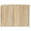 vidaXL Table basse en bois blanc et chêne Sonoma 102x50x36 Voir les images du produit 4
