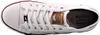 A top-down view of a white canvas sneaker. Produktbild-Vorschau