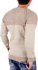Reslad Strickpullover Herren Two Tone Rundhals Pullover Produktbild-Vorschau 2